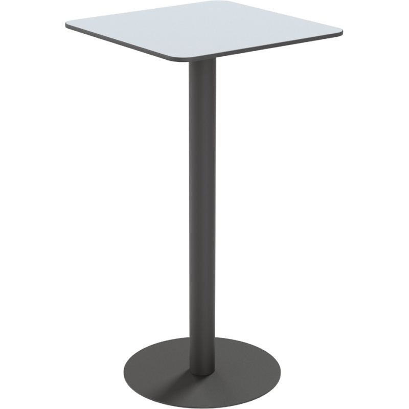 PAPERFLOW staandtafel KRUISTAFELTJE, 600×600 mm, grijs, 1100 mm hoog